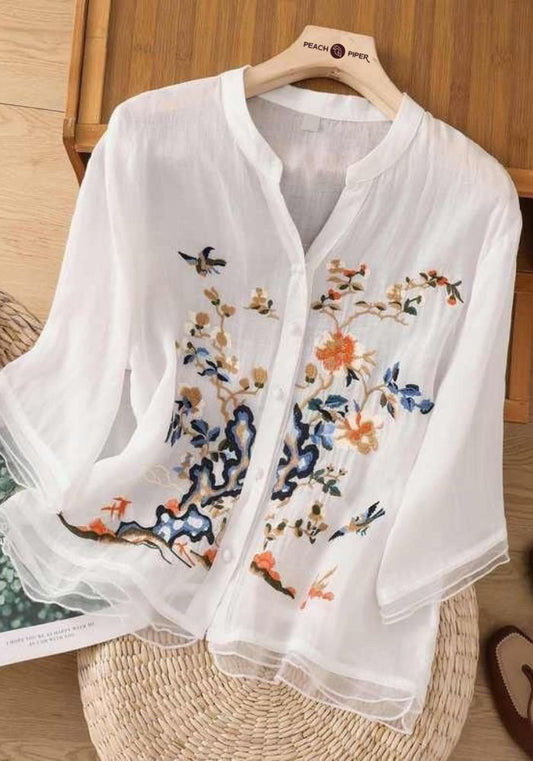 Nature’s Elegance Summer Cotton Shirt