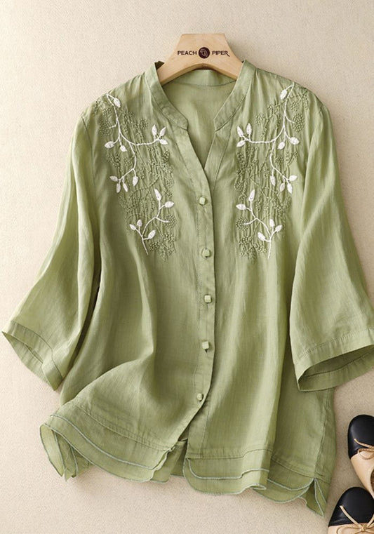 Classic Luxe Summer Embroidered Tunic