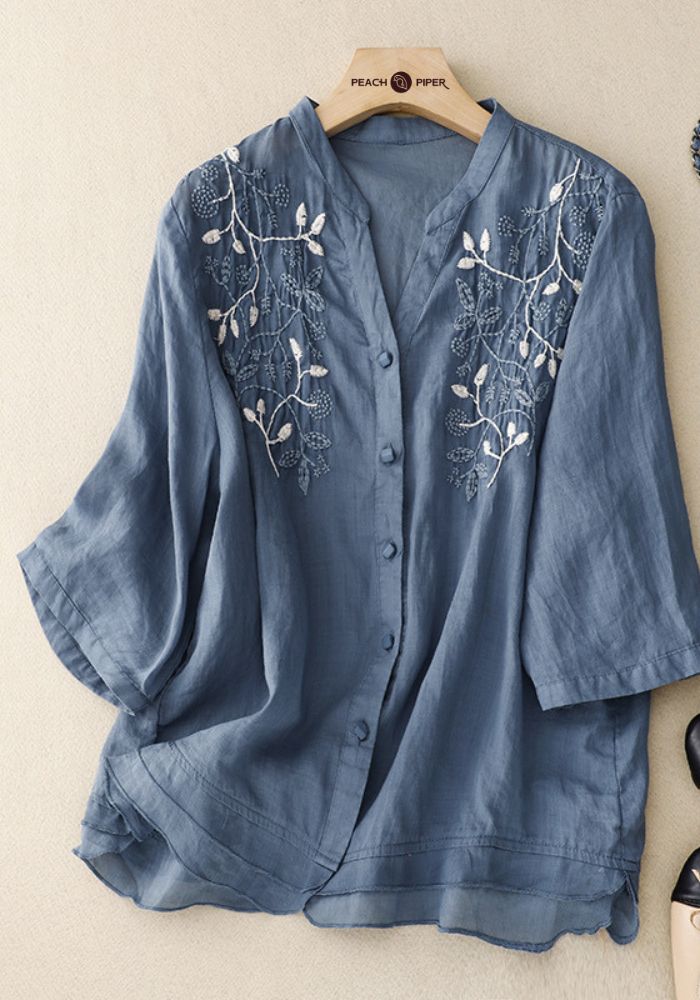 Classic Luxe Summer Embroidered Tunic