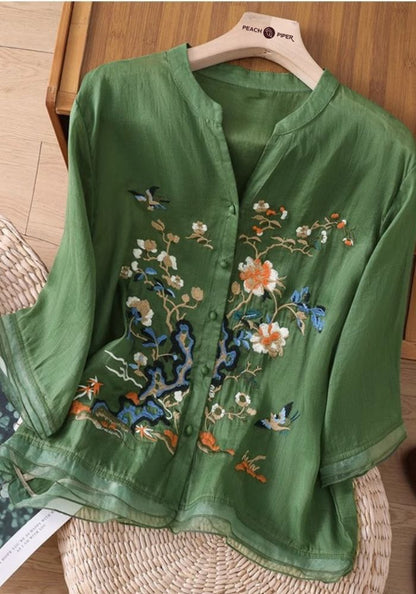 Nature’s Elegance Summer Cotton Shirt