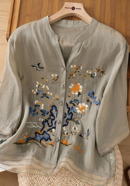Nature’s Elegance Summer Cotton Shirt