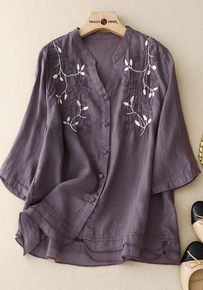 Classic Luxe Summer Embroidered Tunic