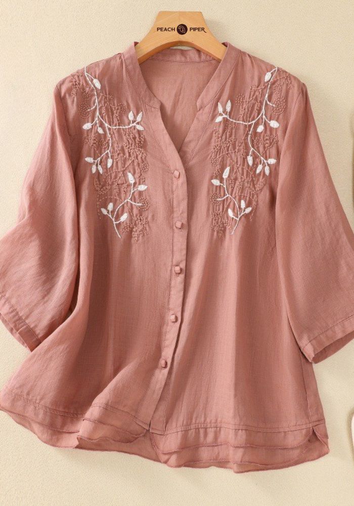 Classic Luxe Summer Embroidered Tunic