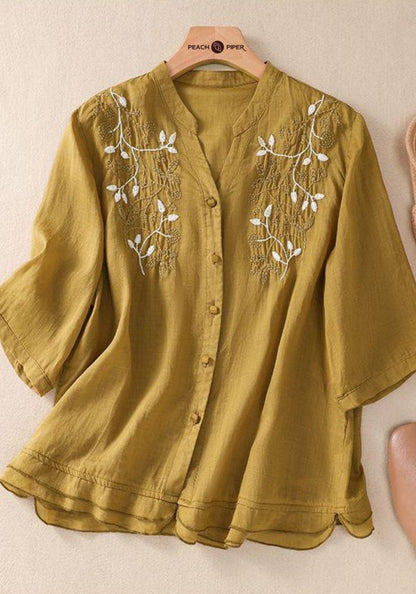 Classic Luxe Summer Embroidered Tunic